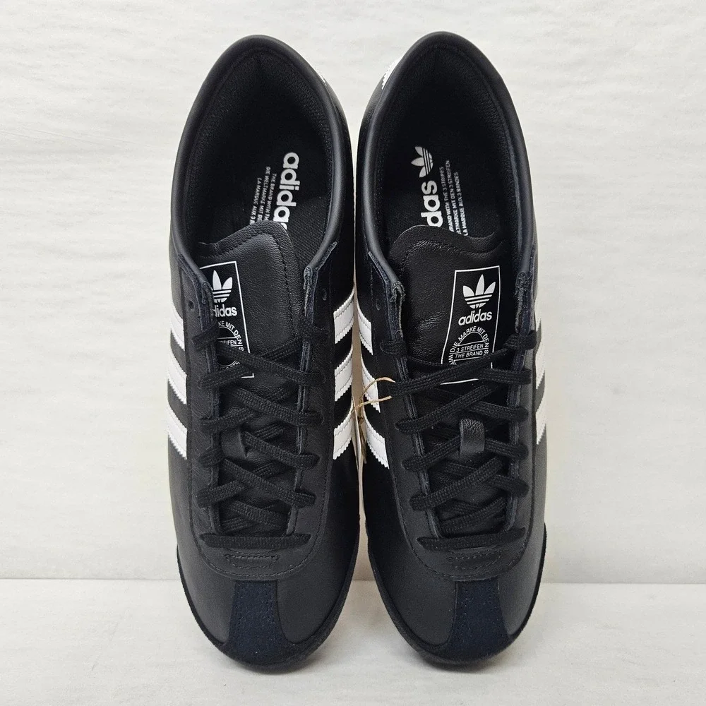 Adidas Italia 70s Leather Sneakers JS1324 Black White Gum‎ Men'S Size 12
